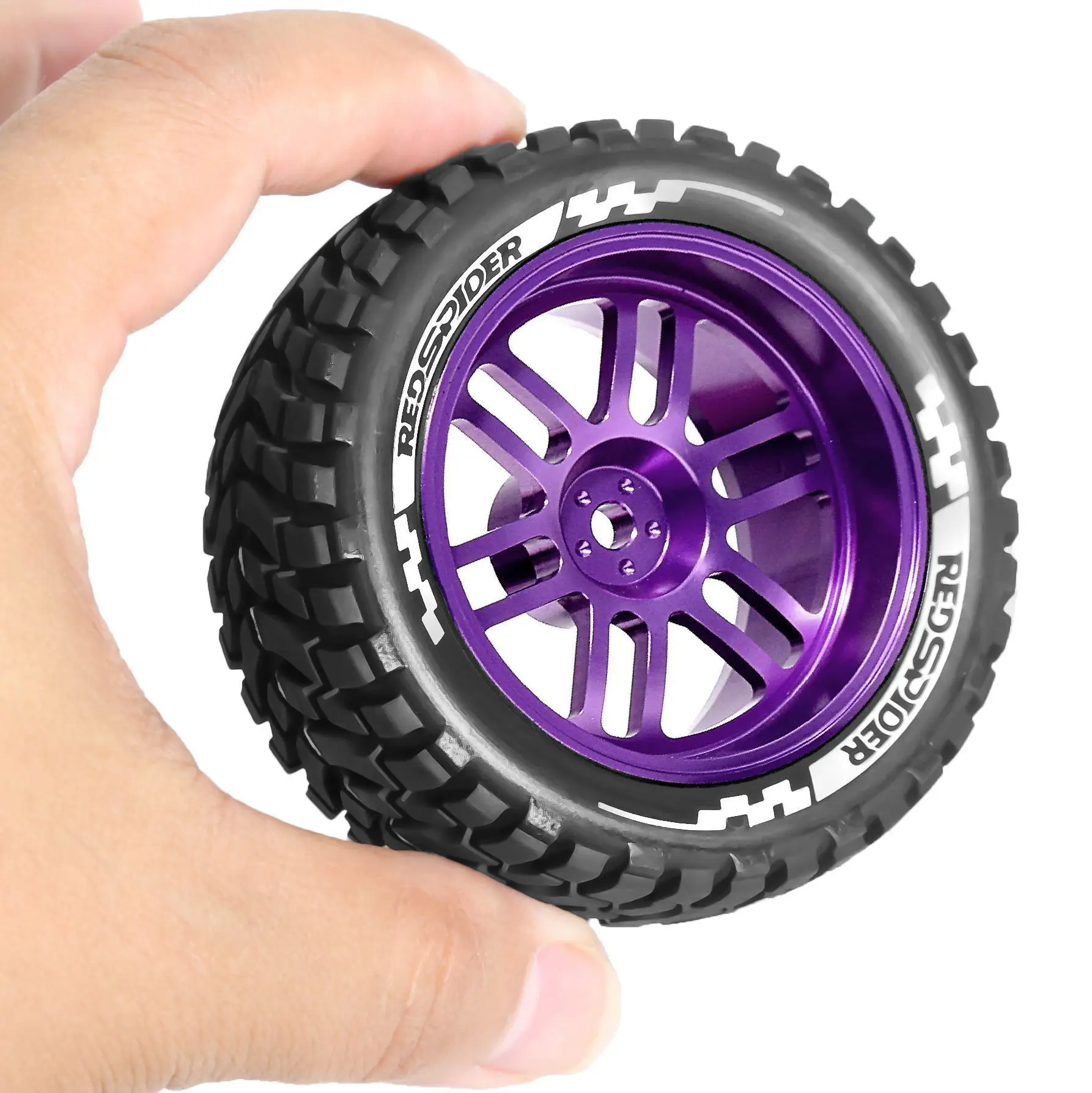

75mm RC Rally Car Tire for Rlaarlo 1/10 Unlimited 94118 HNR H9804 Tires RC Car Metal Upgrade OP Accessories Parts