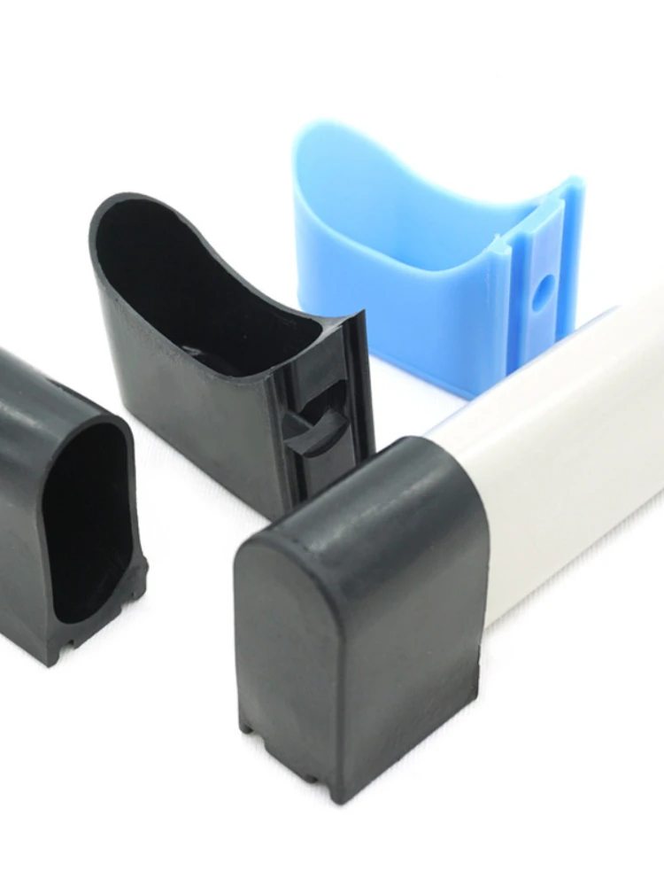 Mallas de goma antideslizantes para escalera de aluminio, mangueras ovaladas horizontales, Protector de suelo, almohadillas para tapones, cubierta