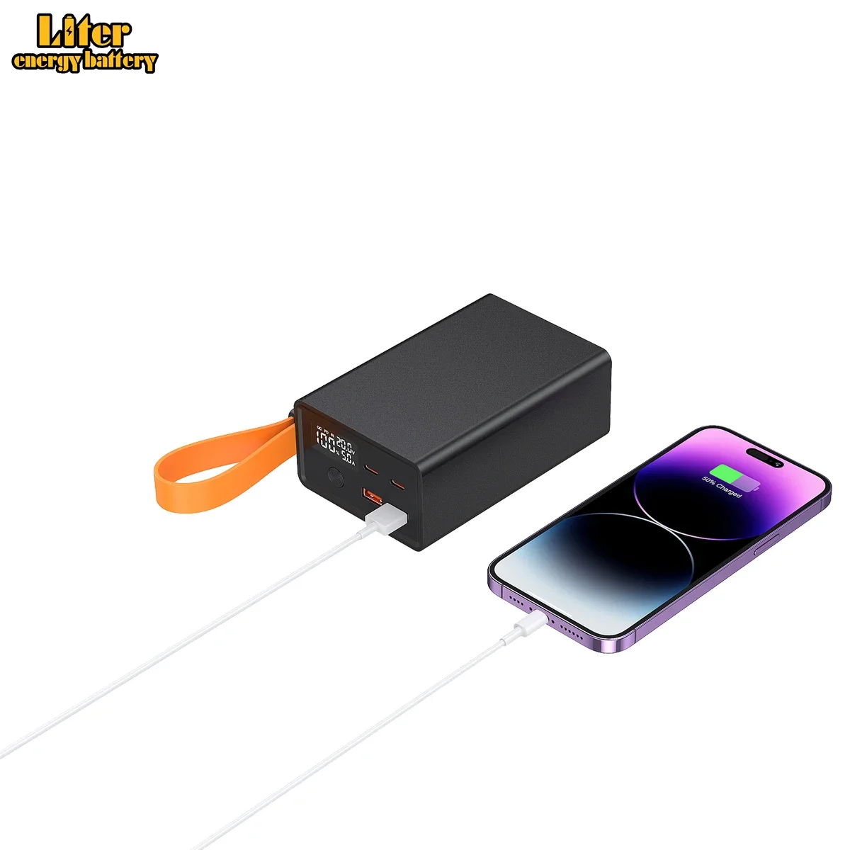 Alimentation mobile pour ordinateur portable avec ULde suspension, petit stockage d'énergie extérieur, lampe de camping, PD100W, développements rapides, 40000mAh