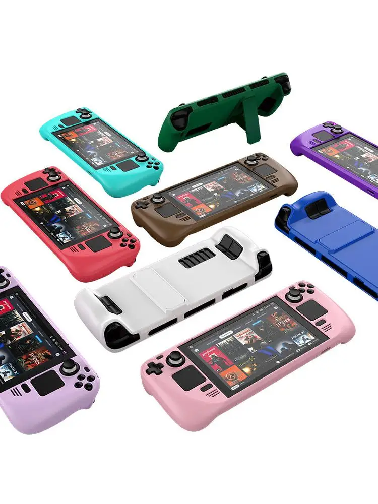 (Najnowszy model) Nowe, kolorowe etui ochronne na konsolę Steam Deck OLED, osłona ochronna na Steam Deck z uchwytem. — zdjęcie produktu 7