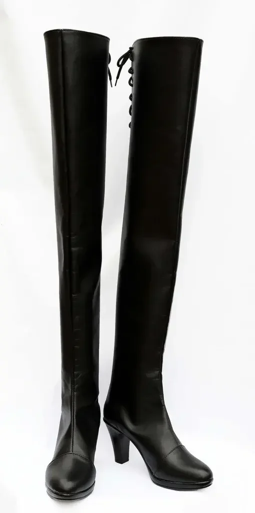 NieR: Automata 2B Cosplay Shoes Long Boots Custom Made Any Size