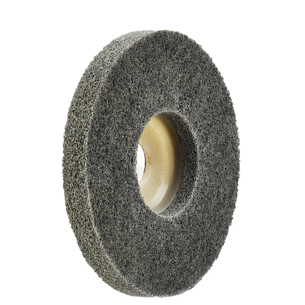 Tool Buffing Wheel 4 Inch Dark Gray Abrasive Metal Wood Nylon Fiber Polishing Buffing Wheel Pad Angle Grinder Part