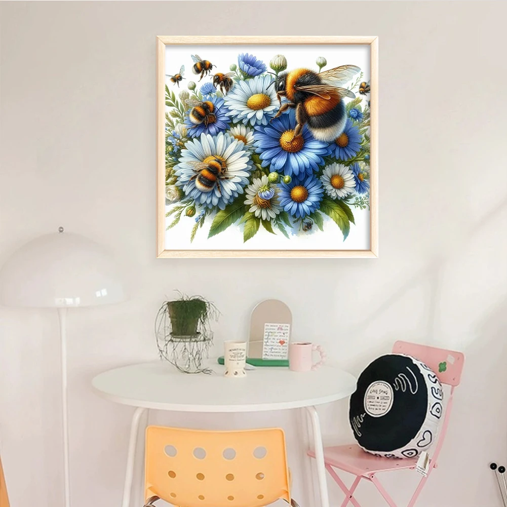 

Набор для вышивания крестиком с цветочным узором, 11CT, хлопковые нитки, полная вышивка, с принтом