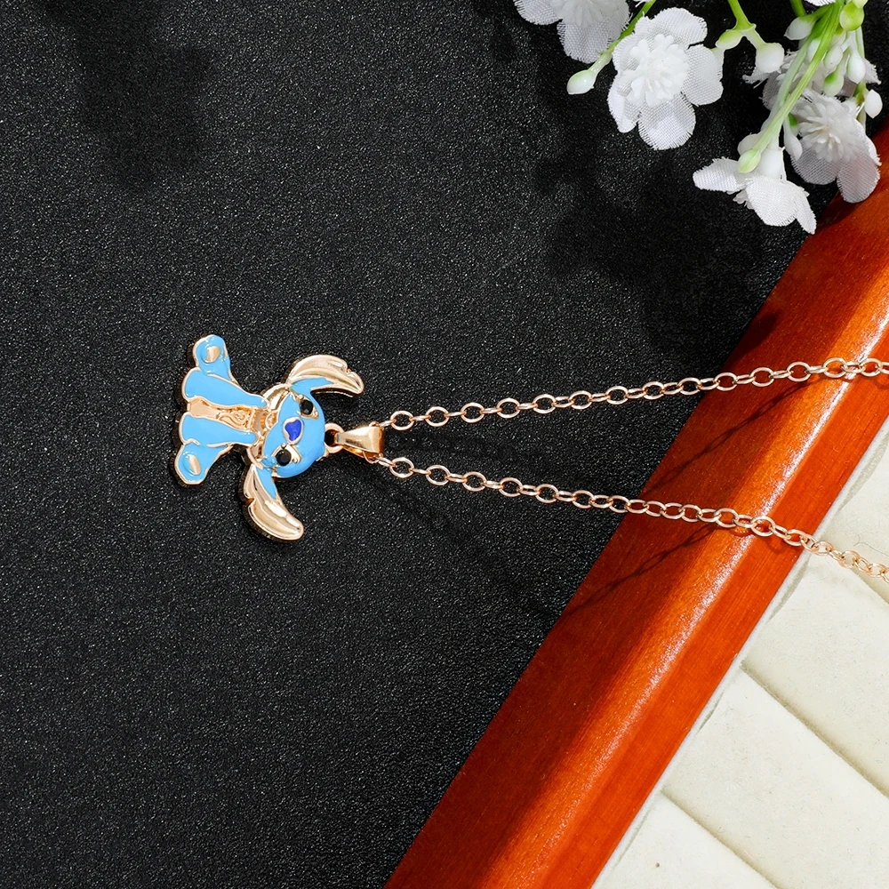 

Ожерелье Disney Stitch — подвеска «Синий инопланетянин», подарочные игрушки Stitch, подходит для женщин и фанатов