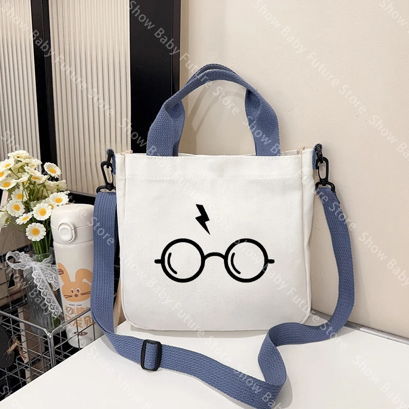 Bolso de Hombro de Harry Potter de Dibujos Animados para Adultos, Bolso de Mano de Gran Capacidad, Bolso Cruzado de Moda para Niños y Niñas, Bolso de Lona Portátil