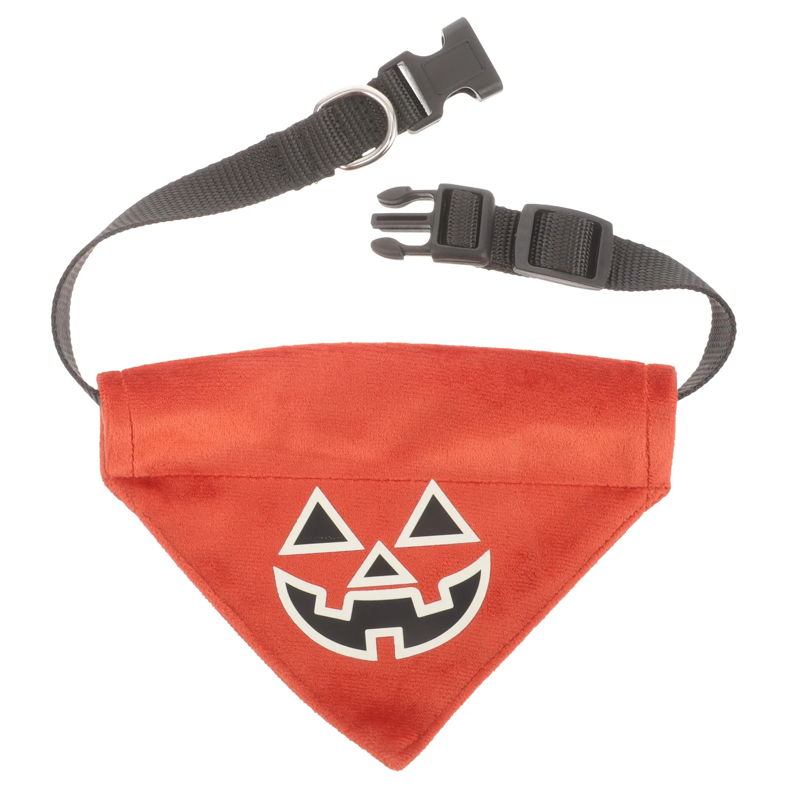 

Glow in The Dark Halloween Pet Bandana Lint Material Comfortable Dog Triangle Scarf Party Photo Props Stylish Decorative Kitten