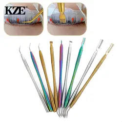 Tiges de nettoyage en métal pour permanente des cils, outils de lifting des cils, outil de séparation des cils, fournitures d'extension de cils, maquillage de beauté