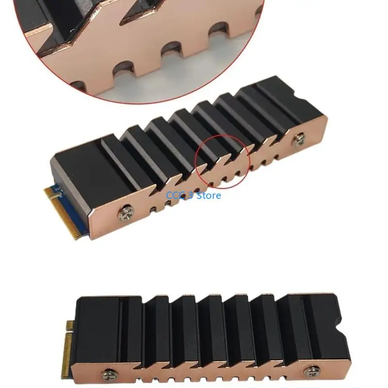 97bf alumínio M.2 dissipador calor para SSD NVME 2280 Estado sólido DISCURADOR RADIADOR DO RADIADOR DO RADILADOR PARA