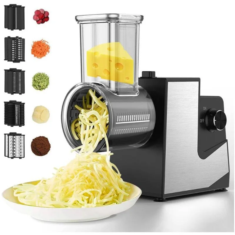 Automatic Electric Vegetable Cutter Multi‑Function Potato Cheese Slicer Shredder Kitchen Tool