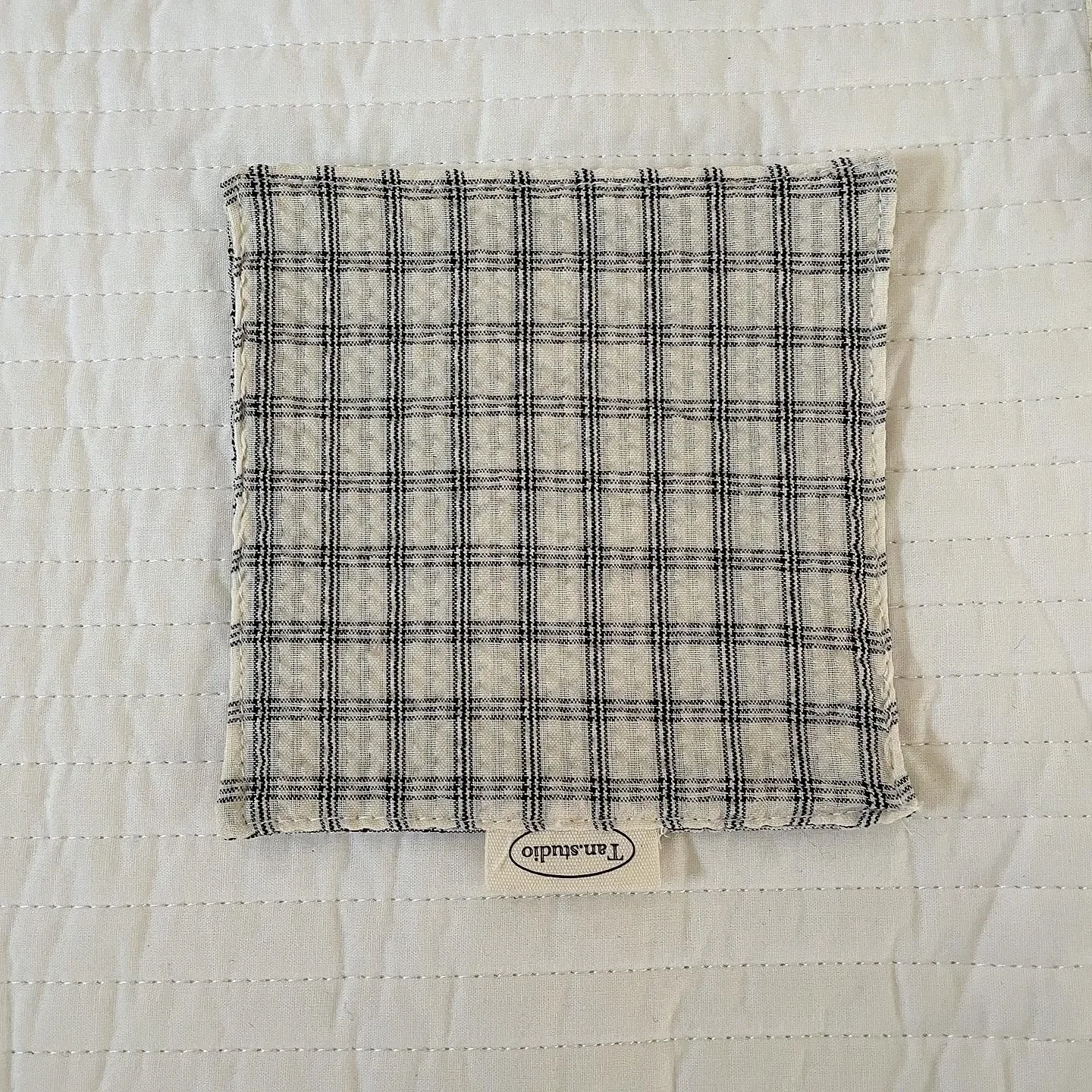 New Stripe Series Multicolor Korean Cotton Coaster Square Fresh Table Cloth Heat Insulation Mat Coffee Cup Placemat Table Decor - view 2