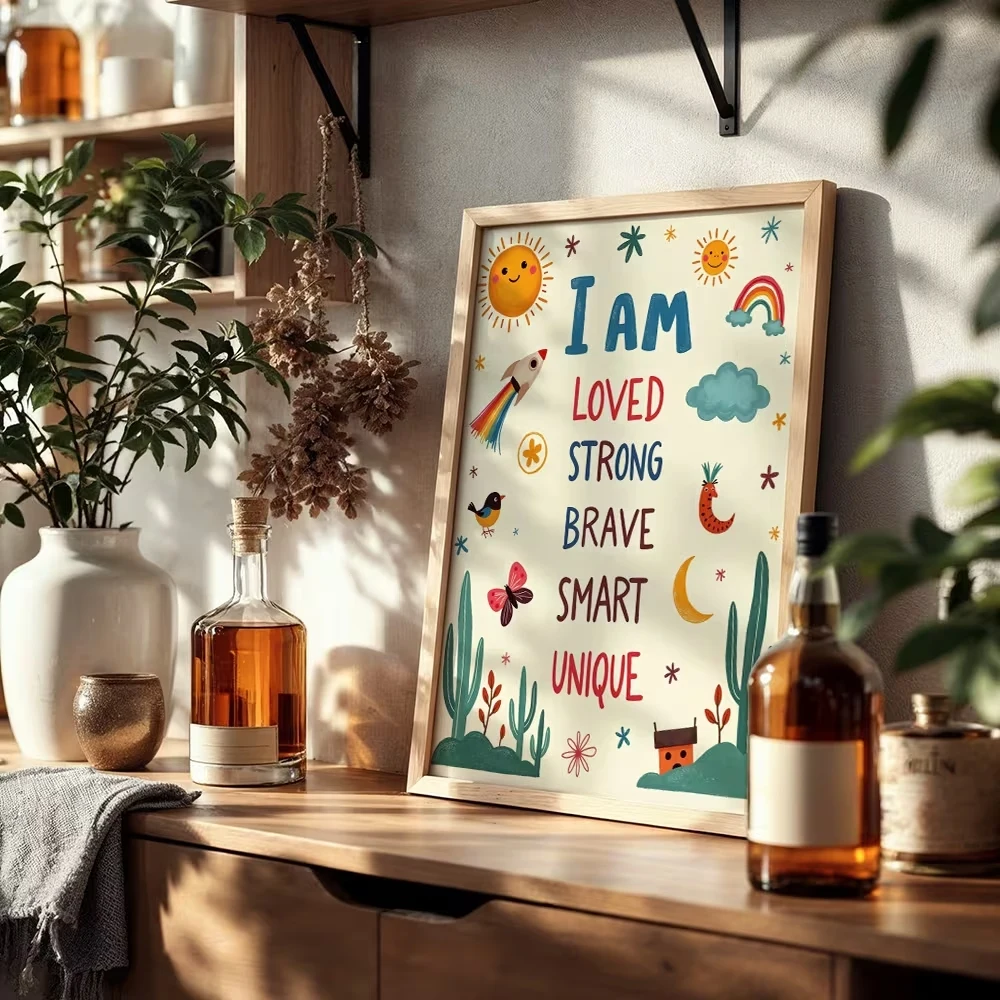Colorful I Am Loved Strong Bra - Smart Home Poster review and price