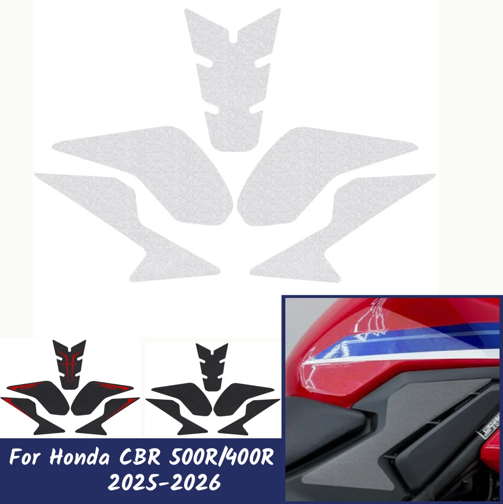 CBR00R CBR400R Tank Pad Stickers Gas Protector For Honda CBR 500R 400R 2025 2026 Motorcycle Knee Anti Slip Fuel Oil Stickers