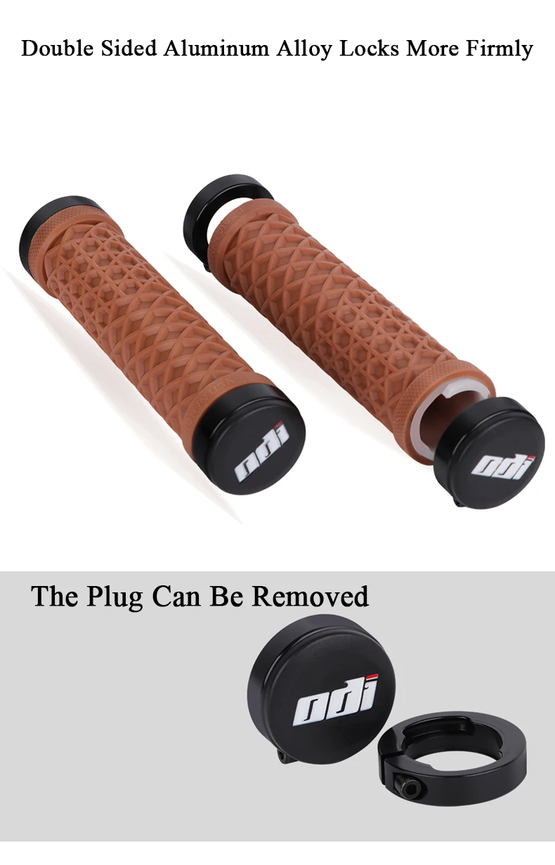 ODI Van Lock-On Bike Grips Dual Lock Ring System mit Silikon für ultimative Anti-Rutsch- und Stoßdämpfung auf MTB/BMX/Faltrad – Detail 6