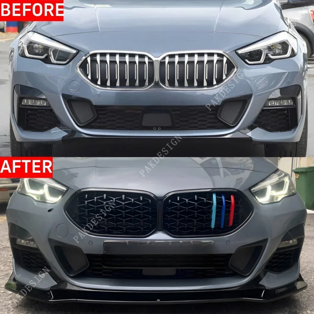 MP Style Front Bumper Spoiler Lip Splitte Diffuser for BMW 2 Series F44 225i M235i M240i Gran Coupe 2020-2024 Tuning Body Kits