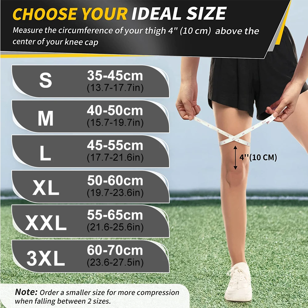 1 قطعة أكمام ضغط نحاسية كاملة الساق للرجال والنساء دعامة ركبة طويلة لدعم كرة السلة والجري والتمرين وركوب الدراجات Sp