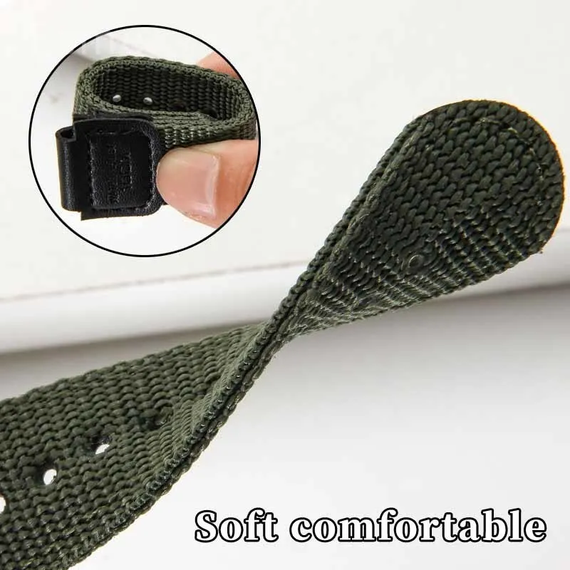 Nylon Watch Band Strap for Casio  AE-1200 1300 AE-1000W F91W F84 AEQ-110W SGW-300H 400H 500H  800H 216H 735H W-215 MRW-200H 18mm