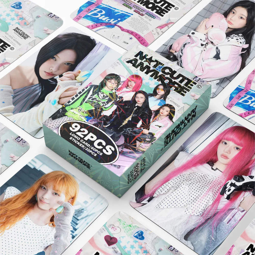 92 Cards of K-pop Girl Group New Album 'TNOT CUTE ANYMORE' Celebrity Photo Cards Stickers MOKA LOMO Cards Fan Collection Gift