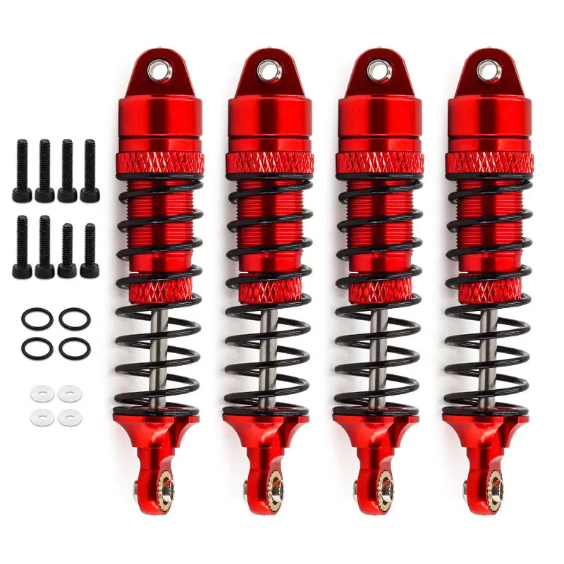 TRAXXAS 7665 Upgrade Metal Shock Set Aluminum Absorber for 1/18 LaTrax Teton Rally RC Car Front Rear Suspension