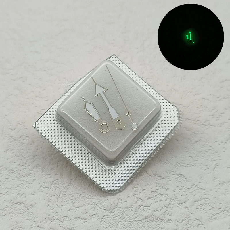 Lancette dell'orologio 9X13x13mm Verde Luminoso Adatto Adatto al Movimento 4R35 4R36 7S26 Per SKX007 SKX009 Cassa dell'orologio Accessori Parti