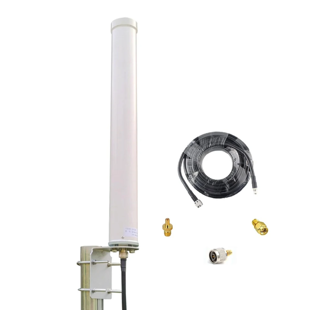 

4G 5G LTE Omni Antenna,Full Frequency Range 698-4000MHz,12dBi for Outdoor WiFi & UWB Enhancement,and Modem/Router/Cell Signal