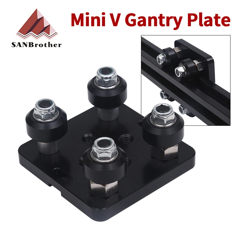 

1 SET V-Slot gantry plat set special slide Plate For 2020/2040 V slot Aluminum Profiles mini roulette kit 3D Printer parts