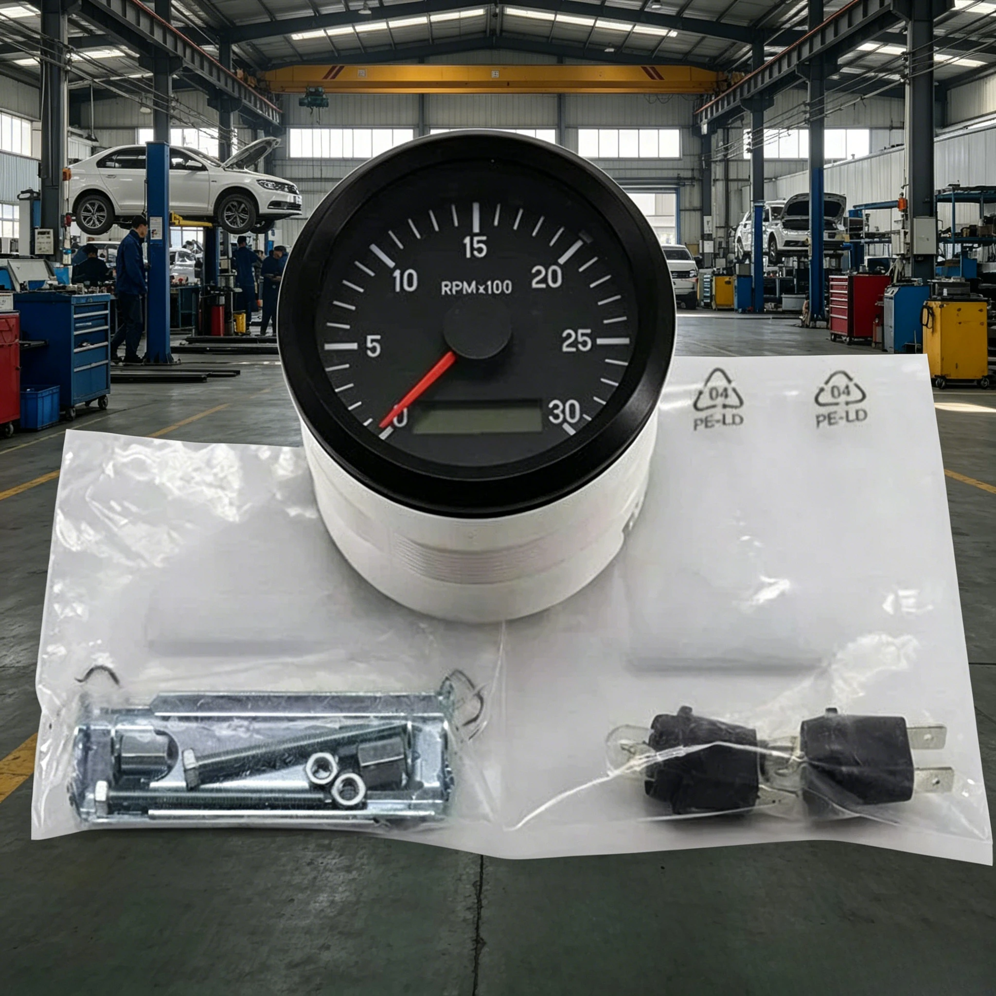 

333-035-010X Precision Industrial Digital Tachometer 24V 3000RPM 80mm Diesel Generator Spare Parts