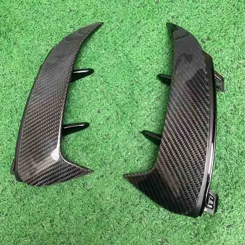 Carbon fiber later Car Parts Rear Bumper Spoiler For Mercedes Benz A Class W177 AMG  A35 L 2018  hatchback Air Wind Knife Cover