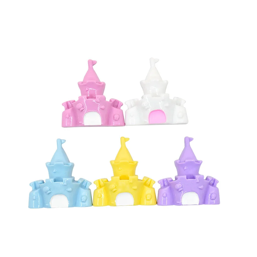 Macaroon Resin Mini Castle Kawaii Accessories,Mini Figurine,Miniatures Scrapbooking,Flatback Cabochons,Craft Supplies,DIY Phone