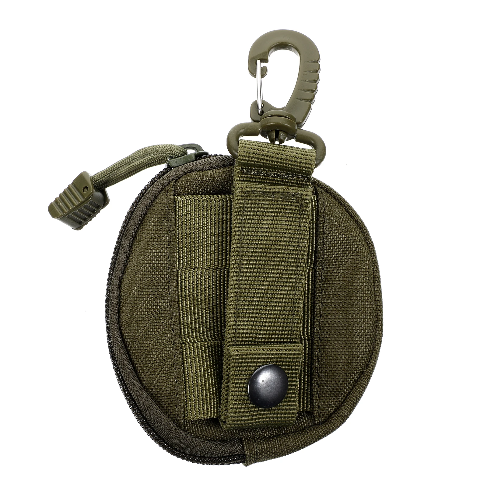 

Portable Earphone Bag Durable Polyester Hanging Storage For Belt Strap With Hook Multi Compartment Organizer Coin Purse Utility