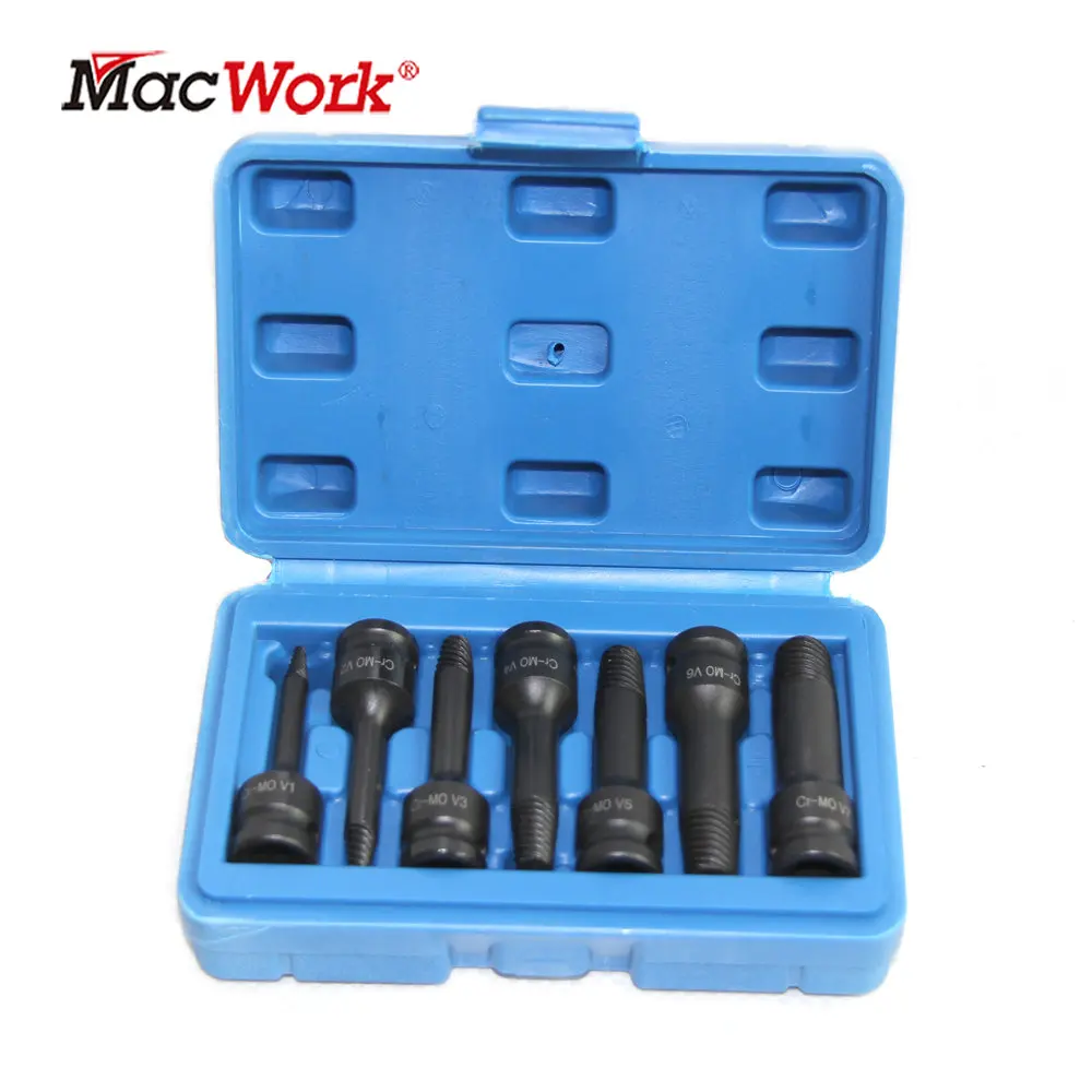 

7Pcs 3/8 Inch Drive Impact V-type CR-MO Bit Socket Set For Torque Ratchet Spanner V1-V7