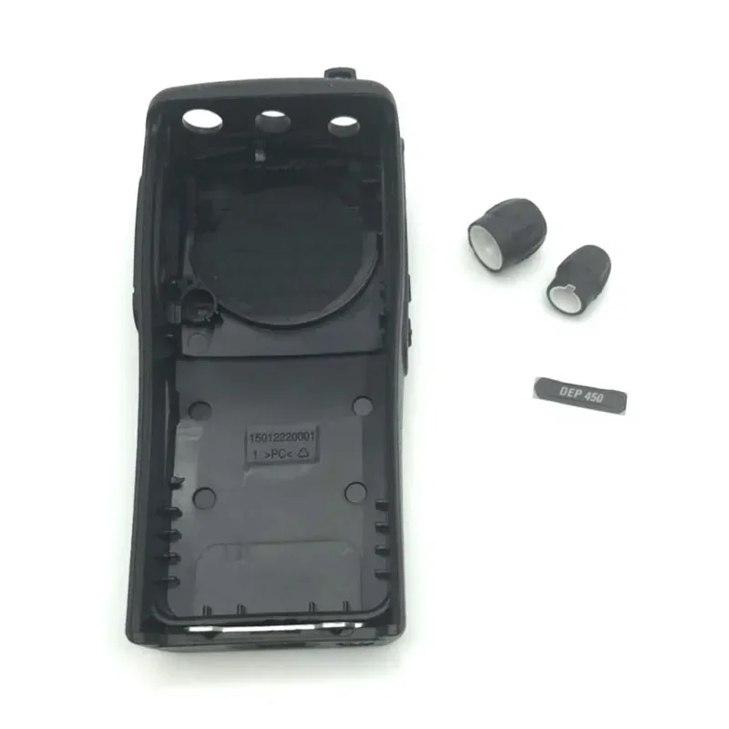 Black Front Cover Housing Shell Case with Volume Channel Knobs for Motorola Walkie Talkie XIR P3688 DP1400 DEP450 DEP-450 Radio