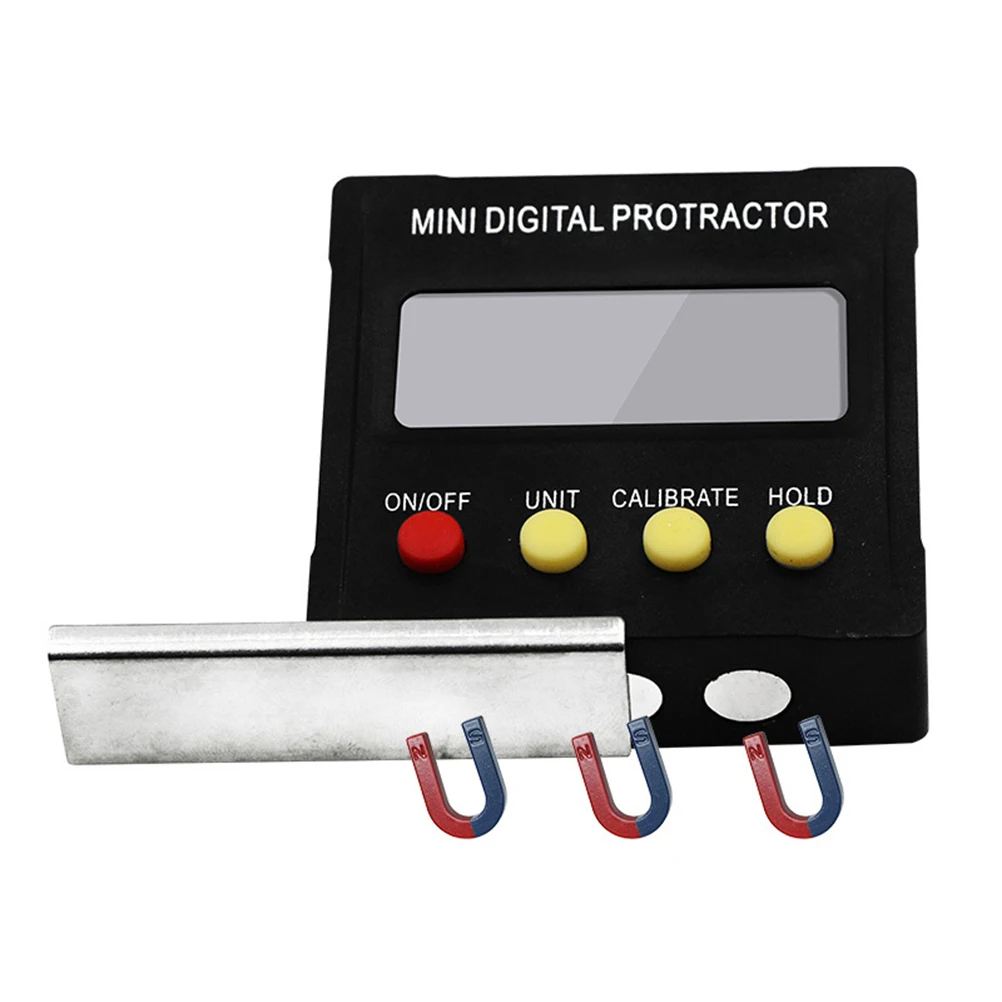 

Digital Angle Meter Inclinometer Tilt Gauge Black Portable Tool LCD Display Construction Machinery Automobile