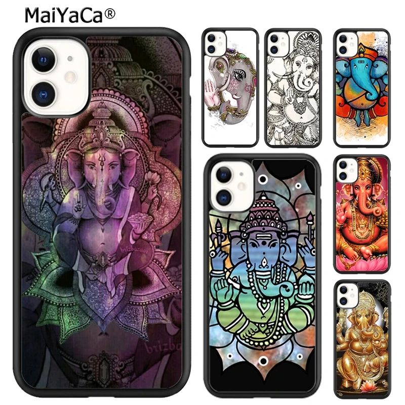 MaiYaCa God of wisdom Ganesh elephant Phone Case For iPhone 16 15 SE2020 6 7 8 plus 11 12 mini 13 14 pro max shell  coque