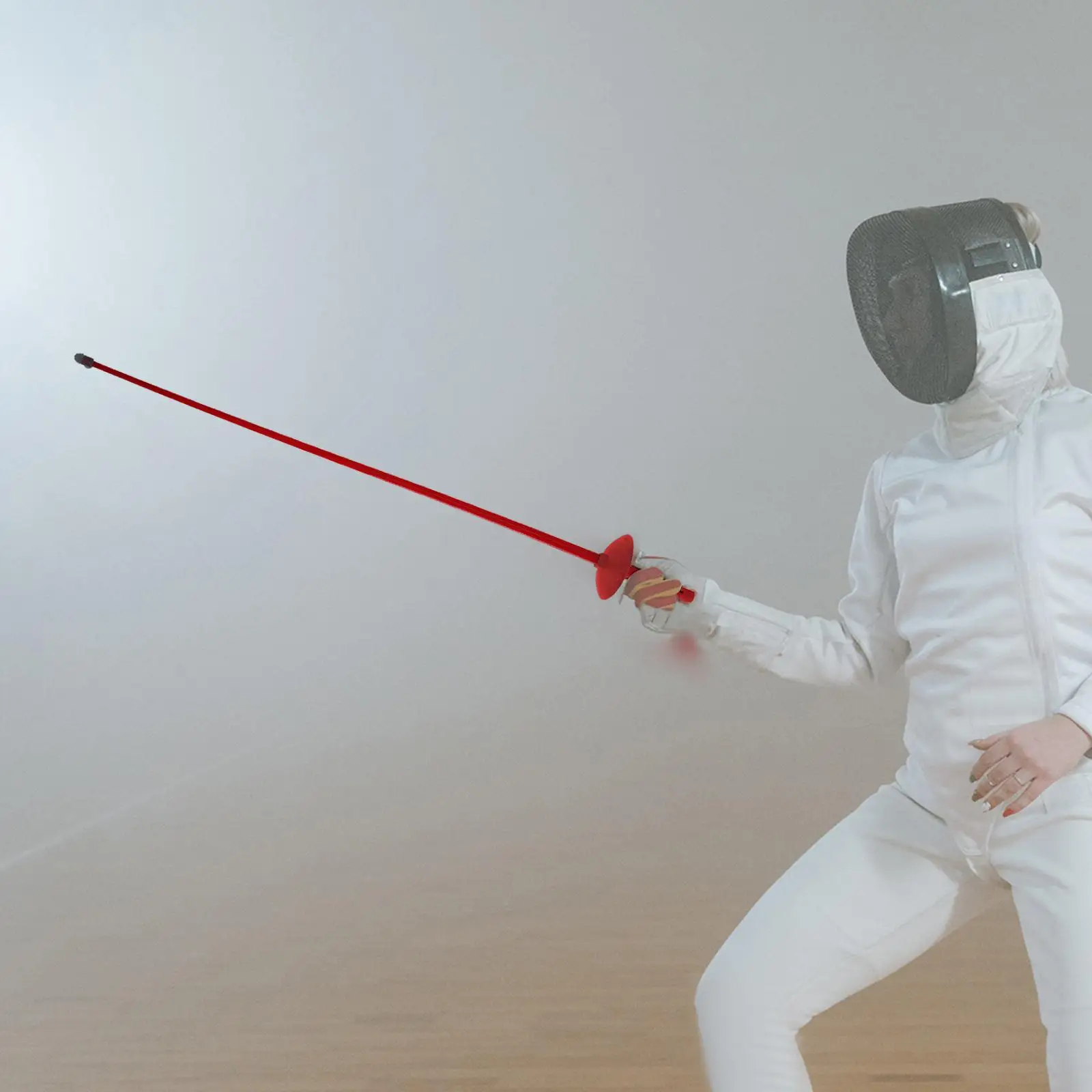 Kids Fencing Sword Training Saber with Sound Rubber Soft Blade Non Slip Handle for Children Cosplay Outdoor Sports Sparring Toy