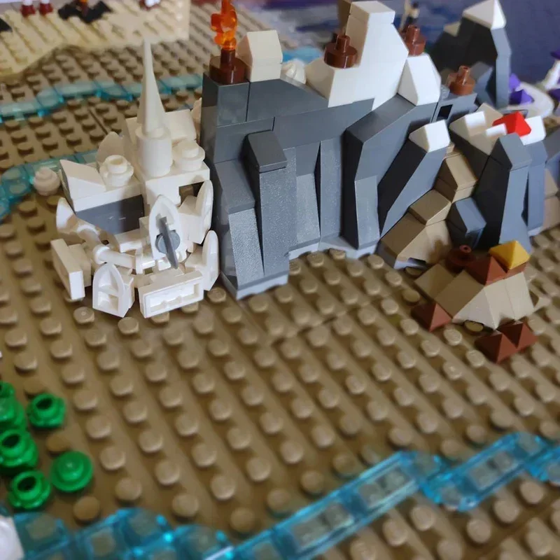 UCS Mittelerde Karte Modell Moc Bausteine Film Szene Magische Ringe Technologie Ziegel DIY Montage Street View Spielzeug Geschenke