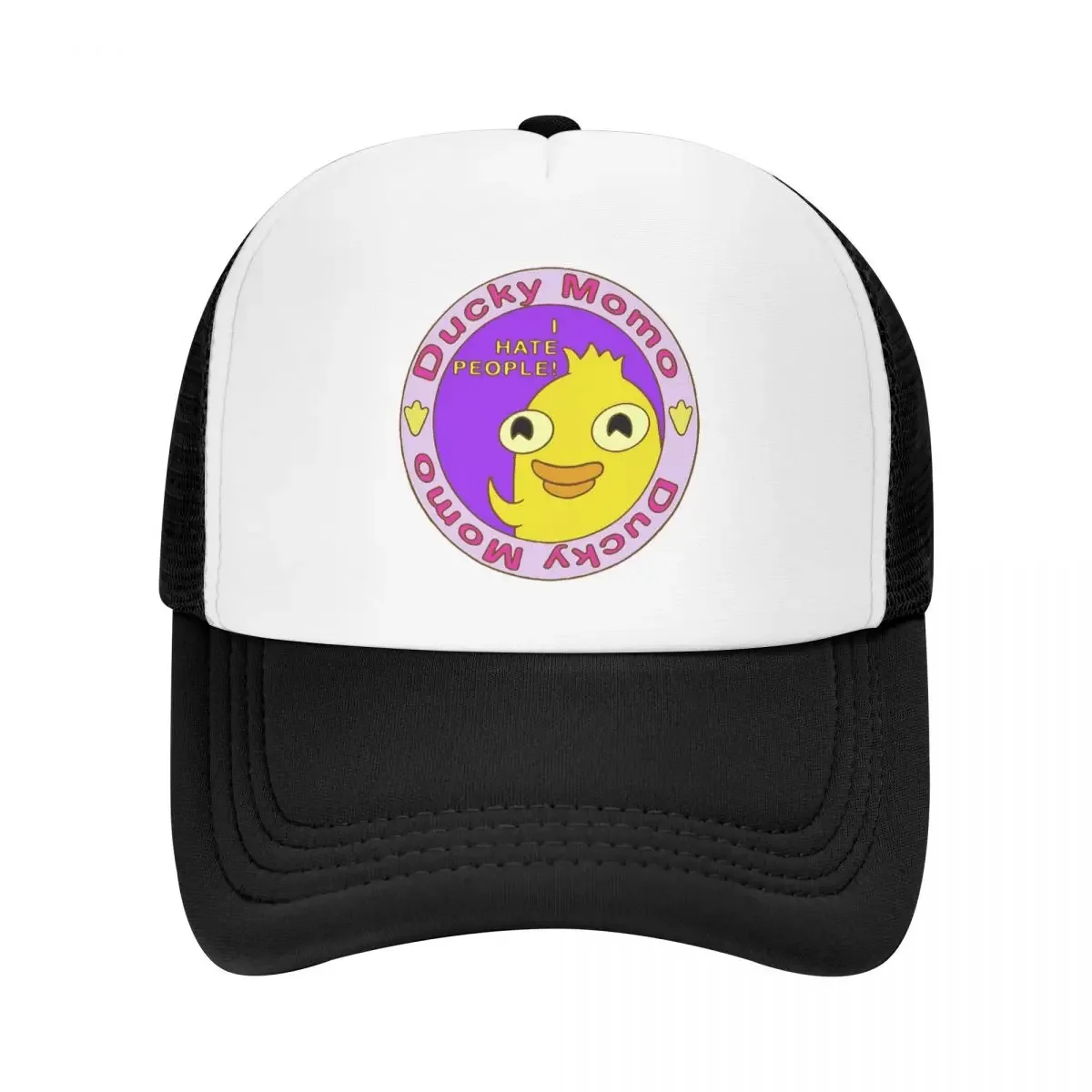 

Ducky Momo I Hate People Cap Fashion Casual Mesh Baseball Caps Adjustable Hat Hip Hop Summer Unisex Baseball Hats Polychromatic