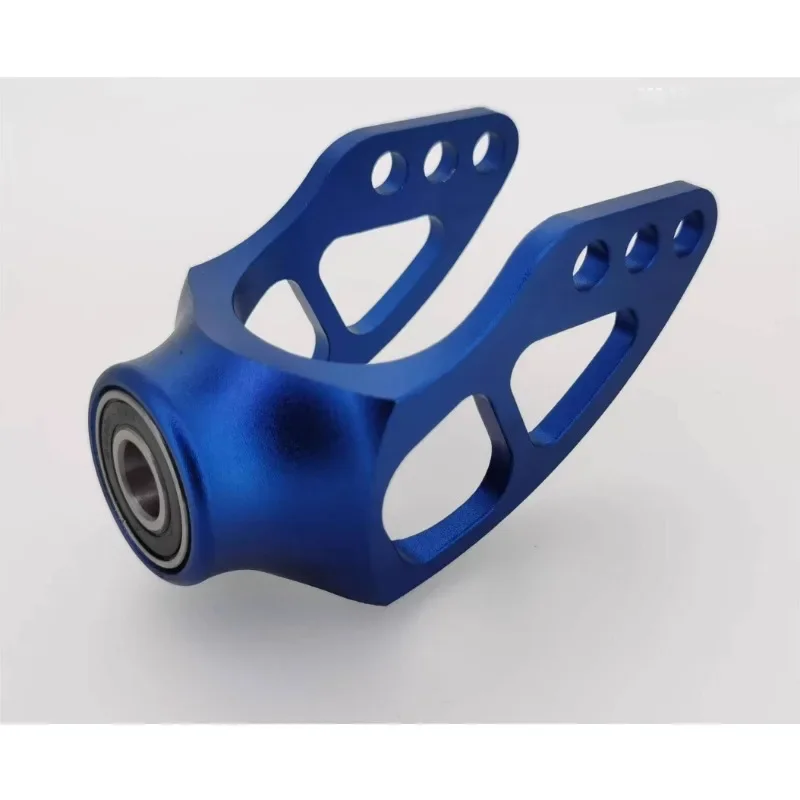 Acessórios para cadeiras de rodas, garfo dianteiro, montagem de liga de alumínio, rolamento universal de 4/5 polegadas