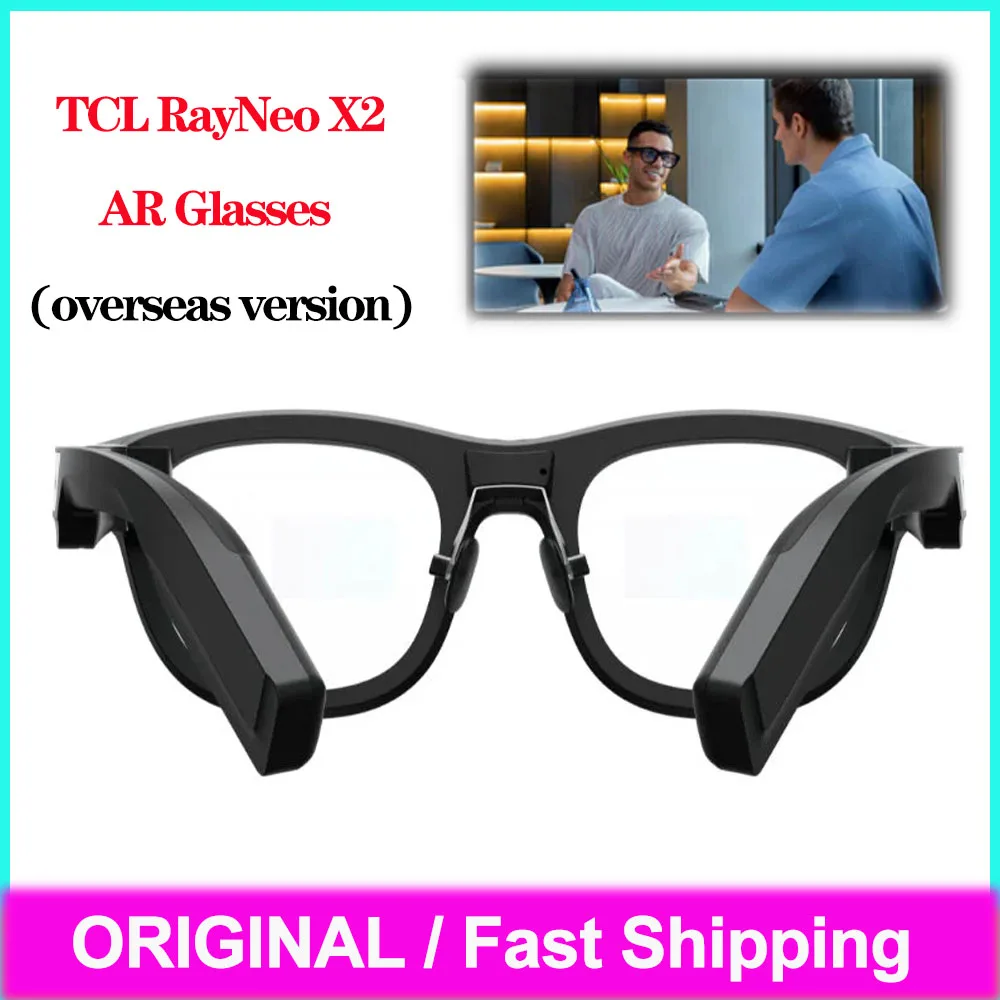 TCL RayNeo X2 AR Glasses Full-Color Binocular 1500nits 3D Interactive Navigation Wireless AR Glasses for Game Film Travel Work