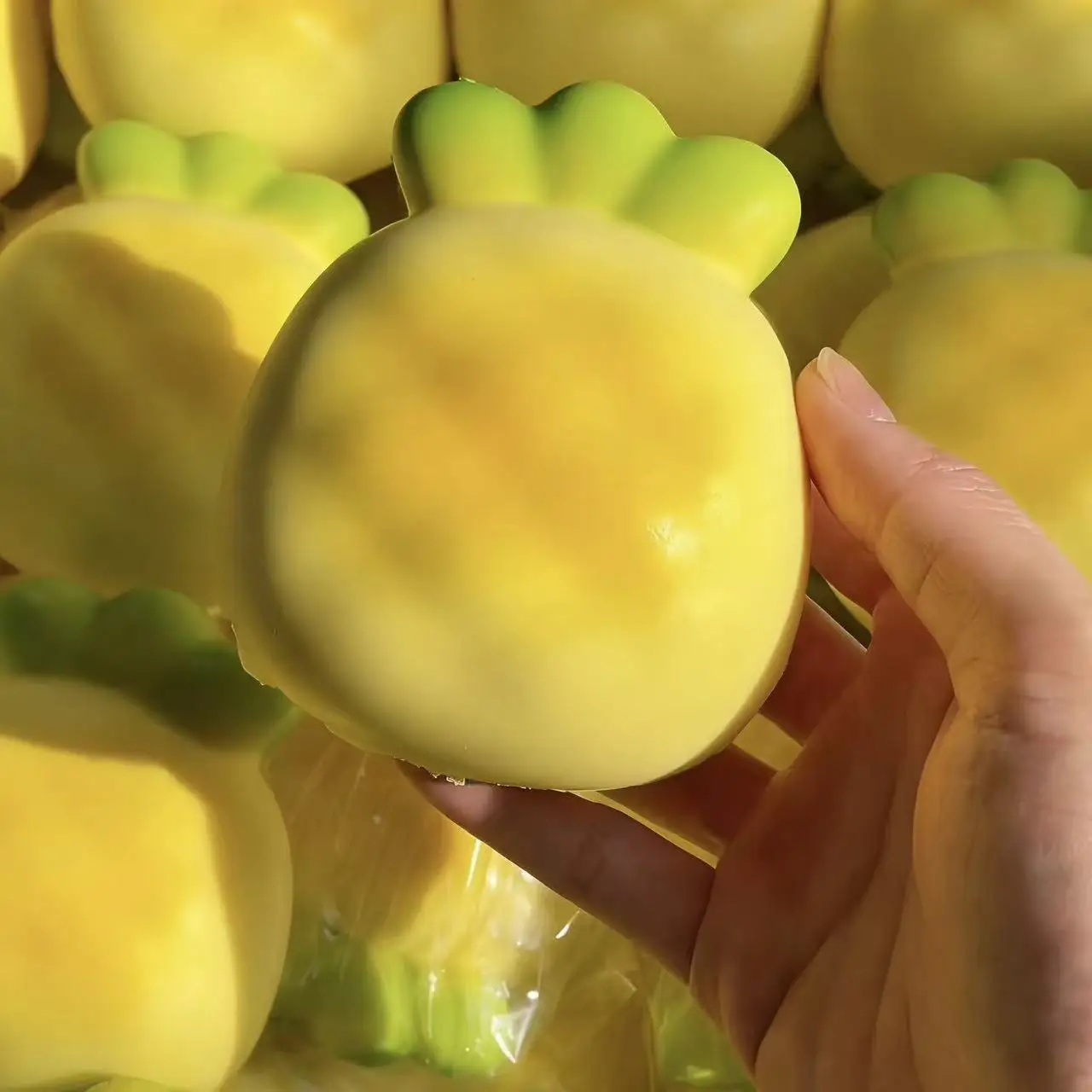 Ananas-Quetsch-Squishy-Spielzeug, Kawaii Cremegelb Squishies, Fidget-Spielzeug, Früchte, Gemüse, weiches Mädchen-Geburtstagsgeschenk-Spielzeug