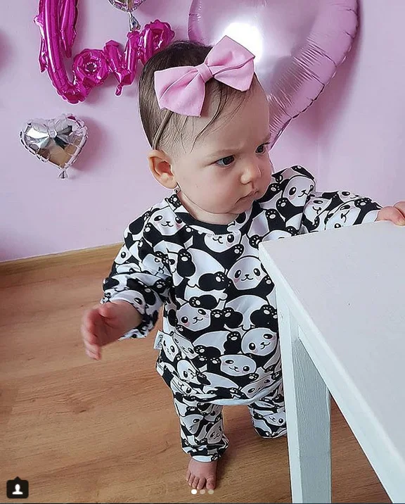 Family Matching Clothes Outfit Set Women Mother Daughter Son Baby Kids Panda Pajamas Sleepwear Pyjamas Cute Sweet Nightwear