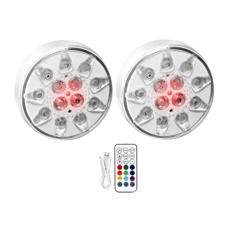A01F-Rechargeable Submersible LED Pool Lights With Remote,Waterproof Floating Pond Light,Underwater Lights
