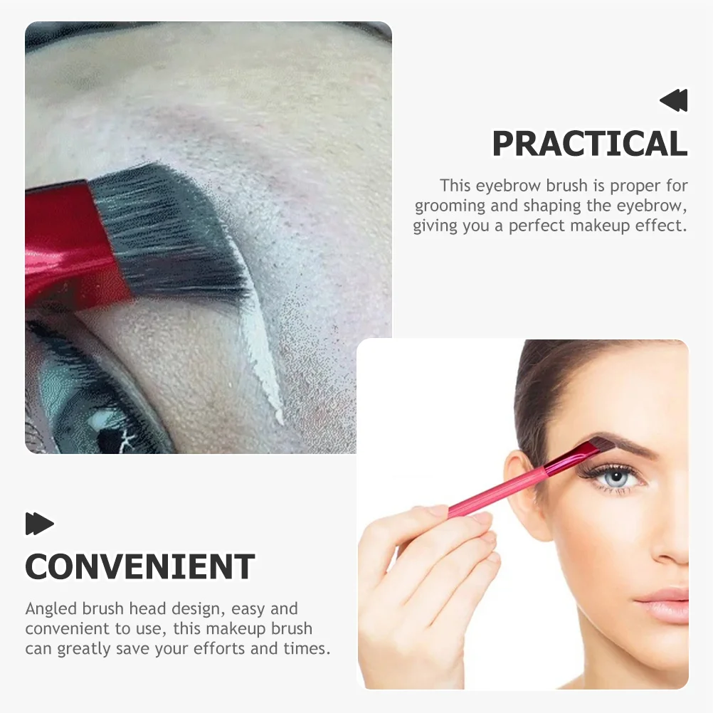 

2pcs Angled Brow Brush for Eyebrows Makeup Tool Women Cosmetics Brush Filling Shaping Eyeliner Applying Mascara Beauty Supplies