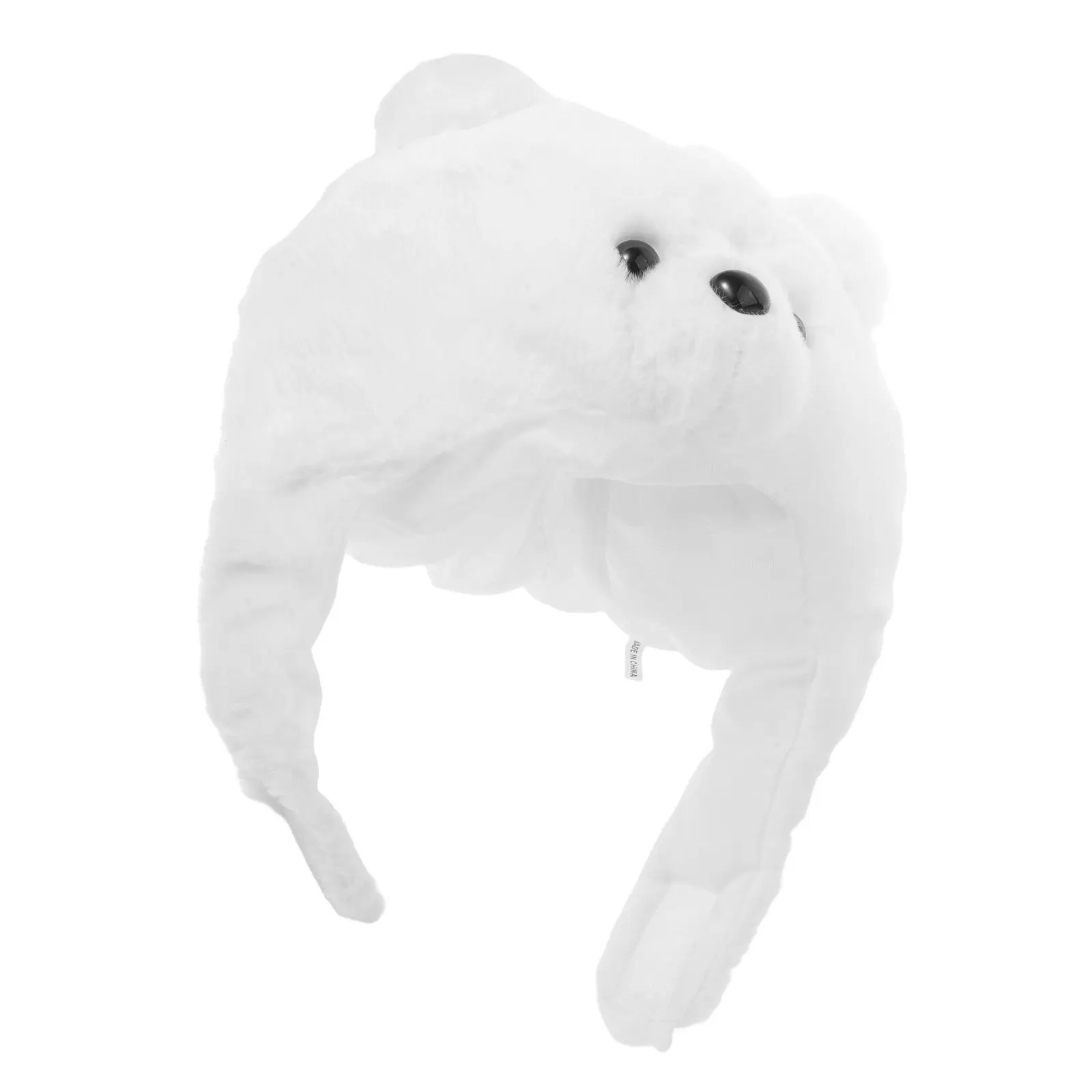 

Polar Bear Hat Soft Lightweight Animal Headwear Funny Party Cap Cosplay Halloween Christmas Easter Bear Dress Up Headgear Photo