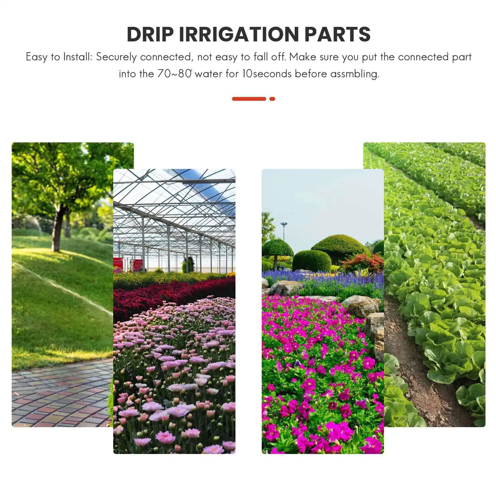 ABJN-200Pcs 1/4 Inch Universal Barbed Tee Fittings, Drip Irrigation Barbed Connectors For 1/4 Inch Water Hose Connectors