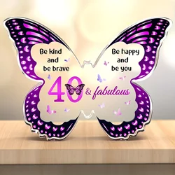 1pc 40th 50th 60th Birthday Decorations for Women, 40th Birthday Gifts for Women, 40th Birthday Card for Wife Husband Sister