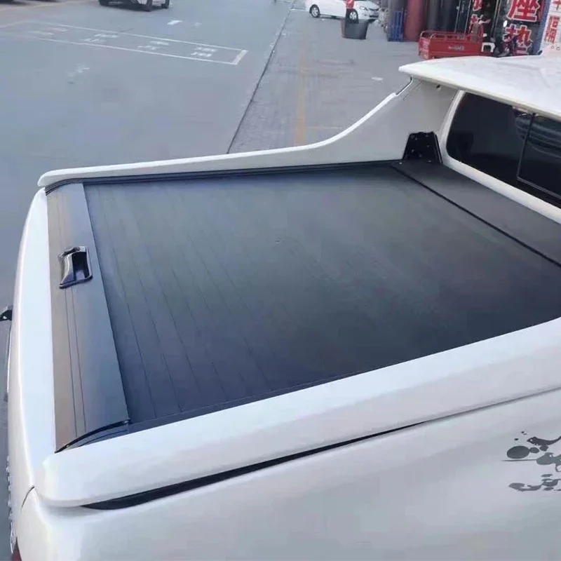 Manual 4X4 Pickup Truck Cars Hard Tonneau Cover Roller Lid  Shutter For Toyotas Hilux Retractable Aluminium Alloy