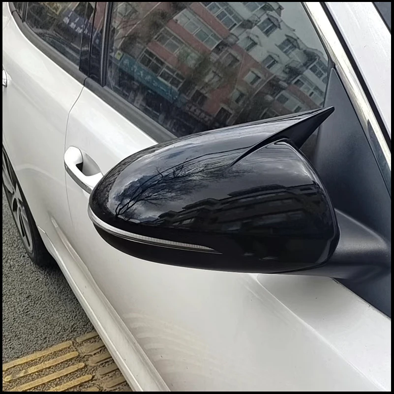 

Car Styling For Optima 2016-2019 Rearview Mirror Cover Sticker Trim With Horn Decorate Auto Parts Accessories