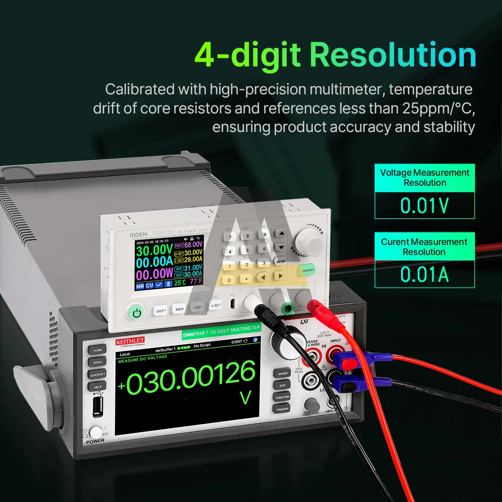 RD6030W 60V 30A USB WiFi DC DC adjustable Step Down Voltage Bench Power Supply Communication Voltage Stabilized Power Supply