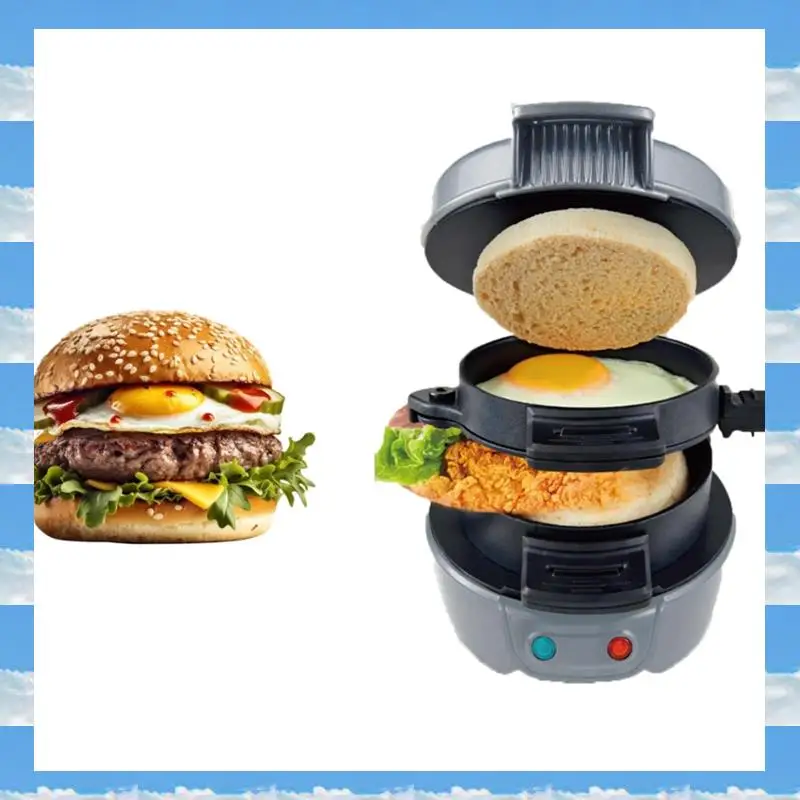 

A11I Hamburger Press Patty Maker Hamburger Press Multifunction Burger Maker For Egg Stuffed Burgers Beef Burger EU Plug