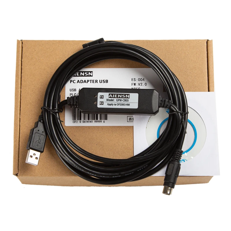 GPW-CB03 or USB-GPW-CB02 HMI Programming Cable for Digital GP